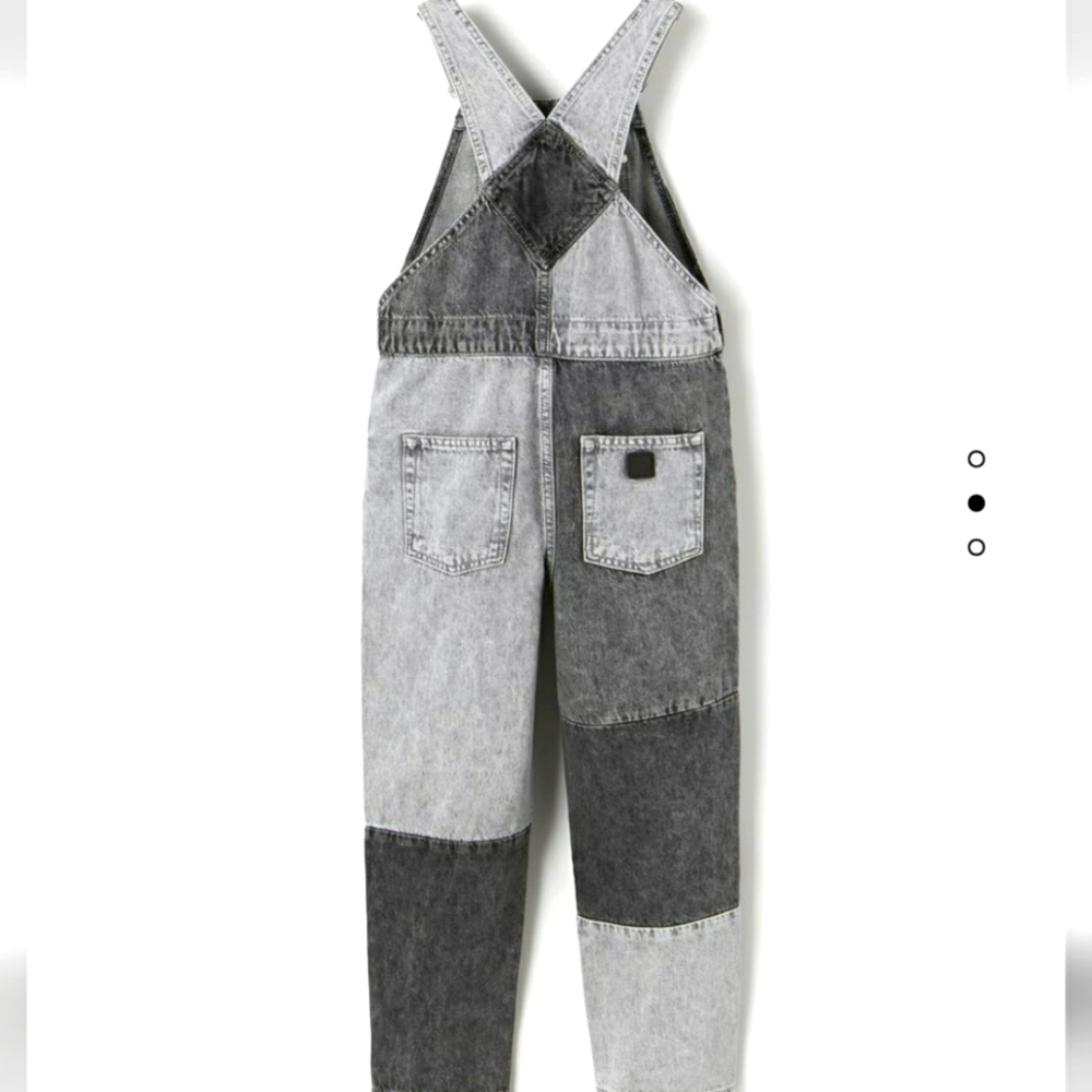 Zara PANEL DENIM OVERALLS   bloggers favorite - Picture 2 of 7